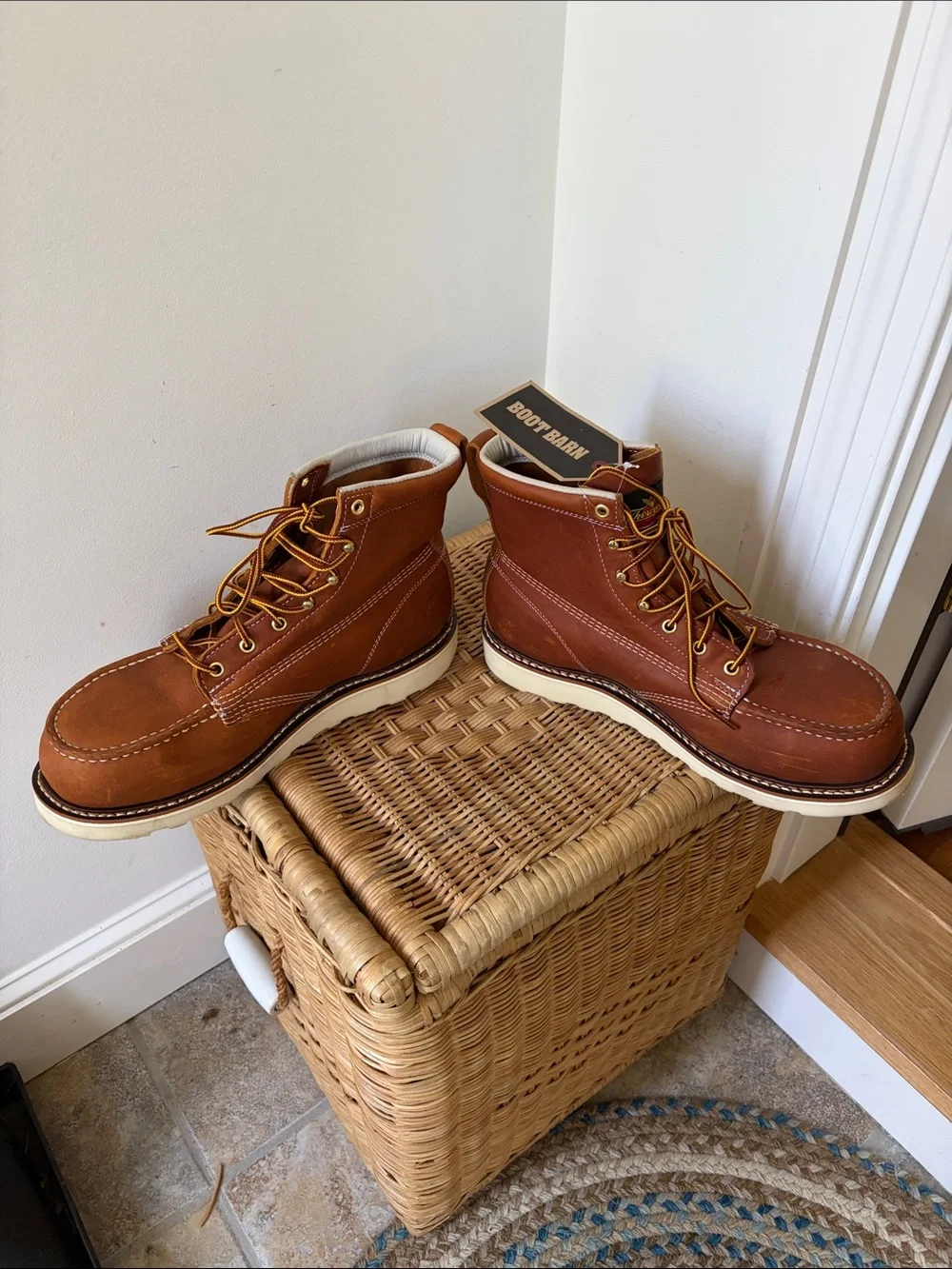 Thorogood American Heritage 6” Tobacco Moc Toe Work Boots Size 10 D NWT